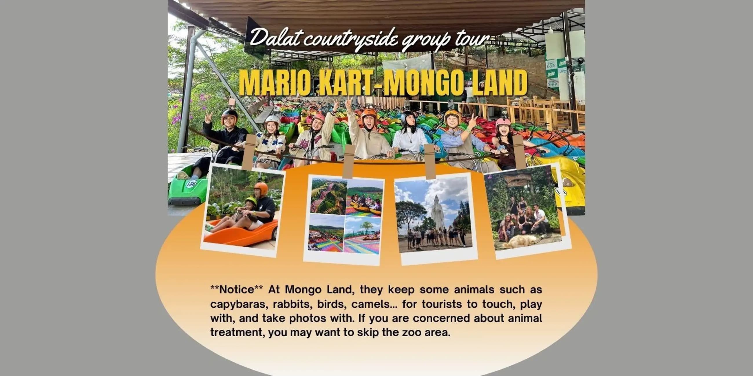 Mario Kart and Mongo Land countryside group tour