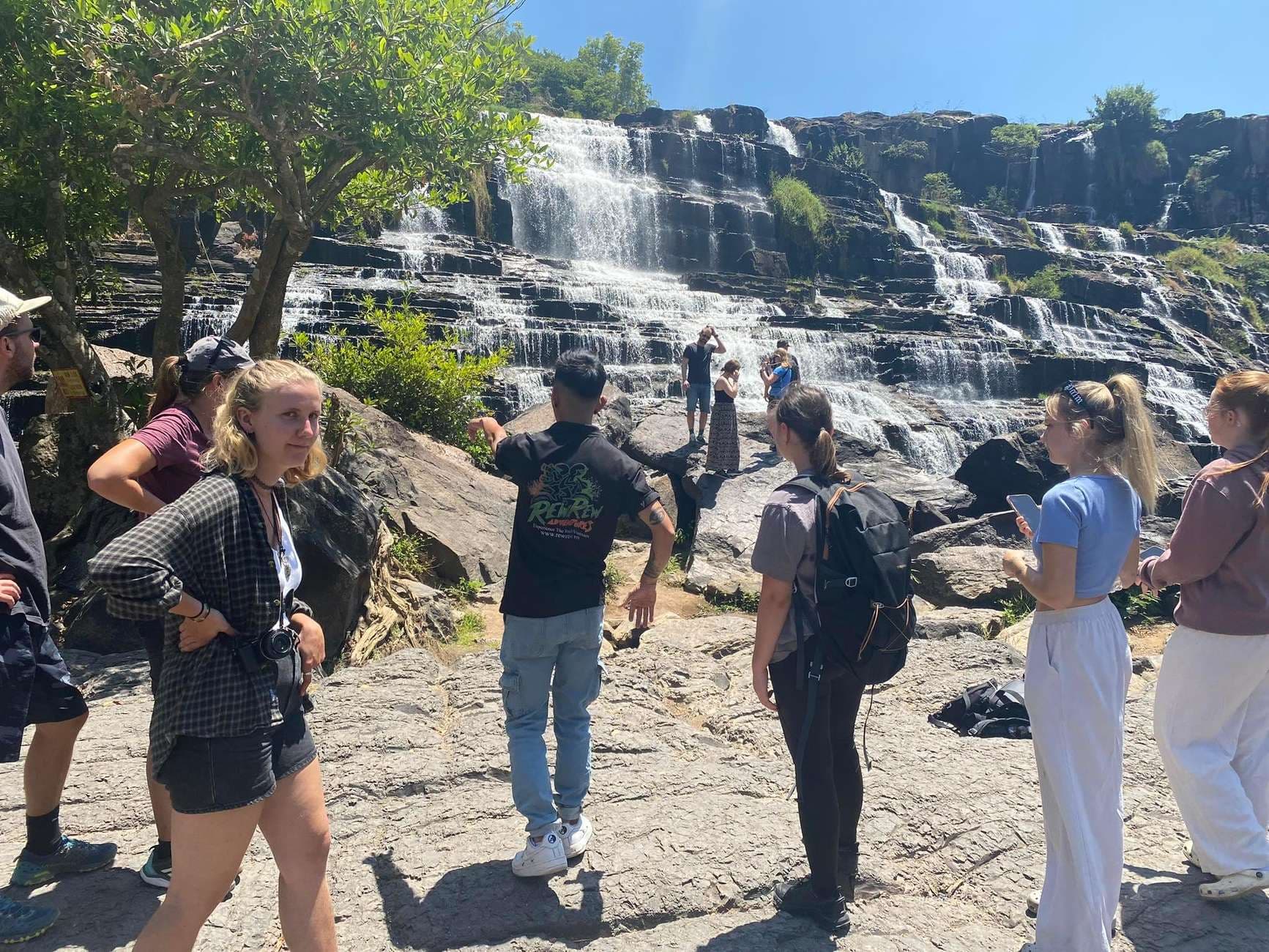 Waterfall stop on the 3 Waterfalls & Countryside tour